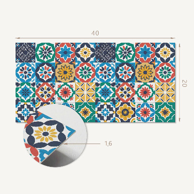 Square wall panel Mosaic patterns in the layout