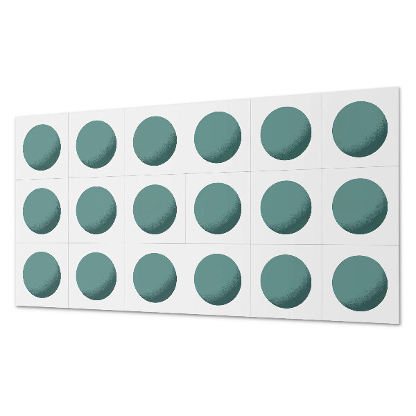 Pvc wall panel Geometric circles in a grid