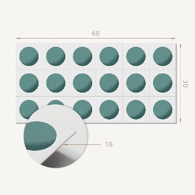 Pvc wall panel Geometric circles in a grid