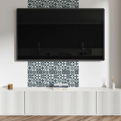 Pvc wall panel Geometric patterns in tiles