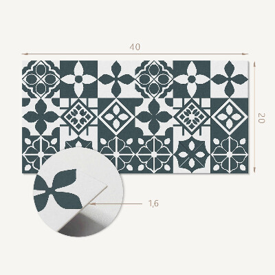 Pvc wall panel Geometric patterns in tiles