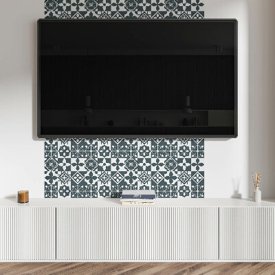 Pvc wall panel Geometric patterns in tiles