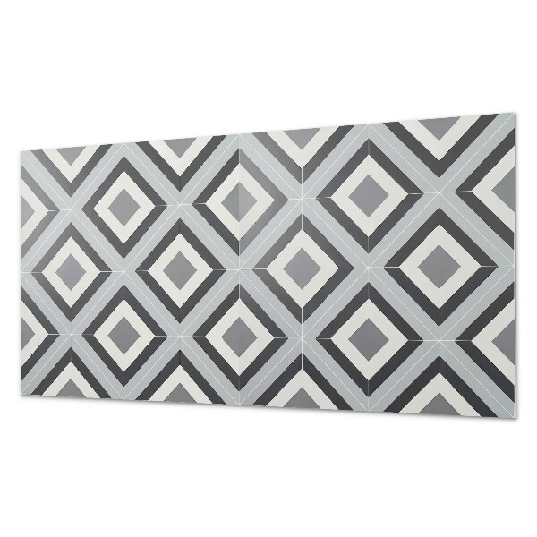 Square tv wall panel Geometric rhombus pattern