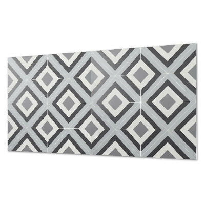 Square tv wall panel Geometric rhombus pattern