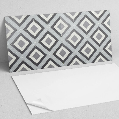 Square tv wall panel Geometric rhombus pattern