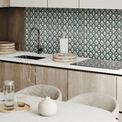 Pvc wall panel Geometric checkered pattern