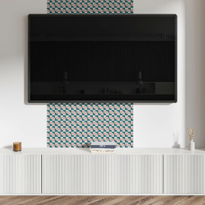Square wall panel Geometric checkered pattern