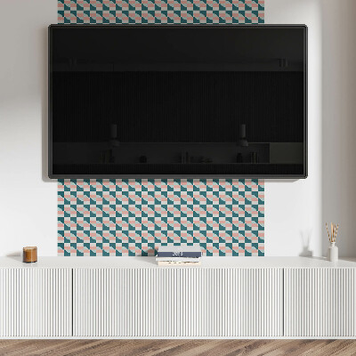 Square wall panel Geometric checkered pattern