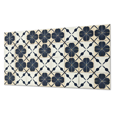 Pvc wall panel Flower pattern on the background