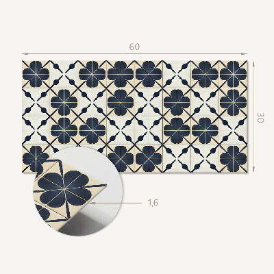 Pvc wall panel Flower pattern on the background