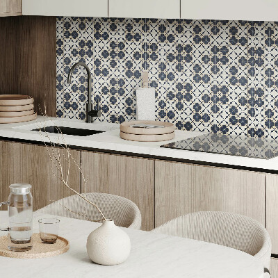 Pvc wall panel Flower pattern on the background