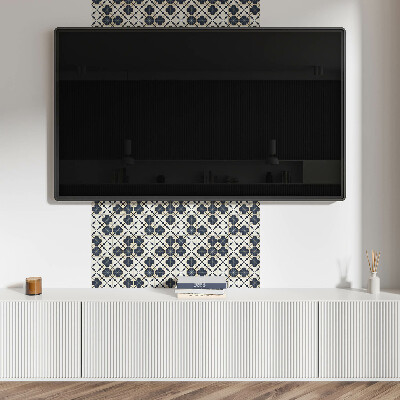 Pvc wall panel Flower pattern on the background