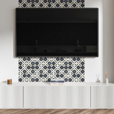 Pvc wall panel Flower pattern on the background