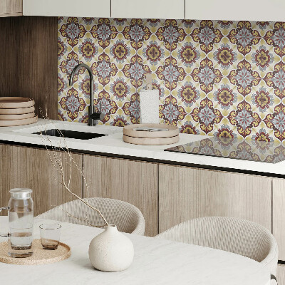 Pvc wall panel Decorative pattern with a floral motif
