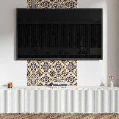 Pvc wall panel Decorative pattern with a floral motif