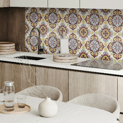 Pvc wall panel Decorative pattern with a floral motif