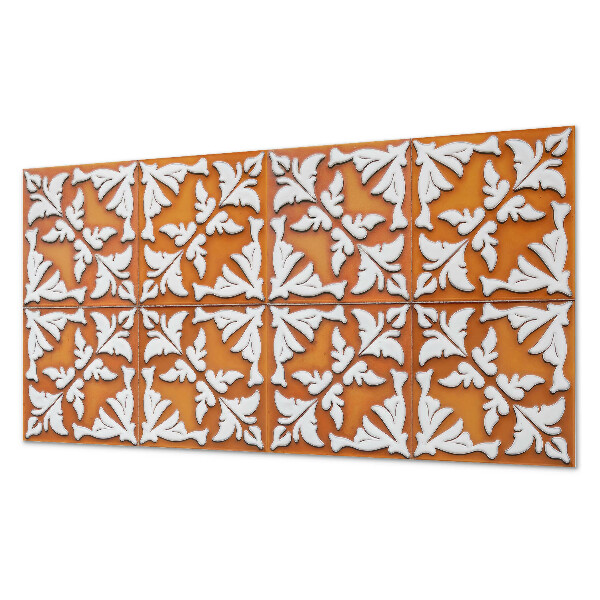 Square wall panel Plant pattern on tiles