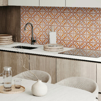 Square wall panel Plant pattern on tiles