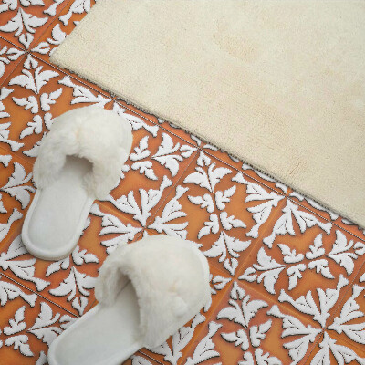 Square wall panel Plant pattern on tiles