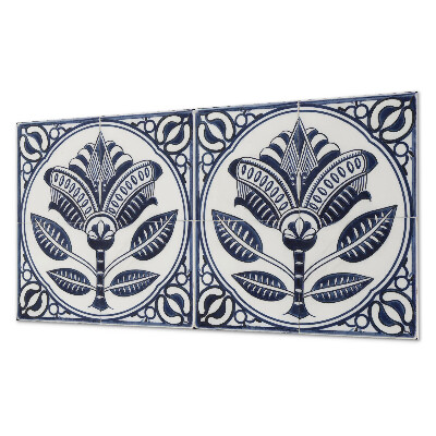 Pvc wall panel Floral ceramic pattern