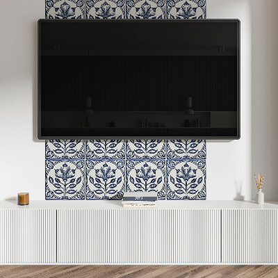 Square wall panel Floral pattern on the tile