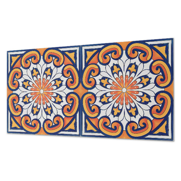 Square wall panel Floral pattern on the background