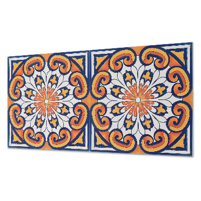 Square wall panel Floral pattern on the background