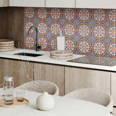 Square wall panel Floral pattern on the background