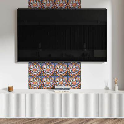 Square wall panel Floral pattern on the background