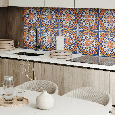 Square wall panel Floral pattern on the background