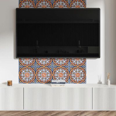 Square wall panel Floral pattern on the background