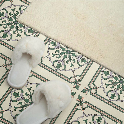 Square tv wall panel Floral pattern with ornaments