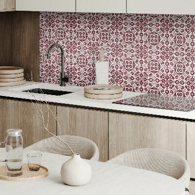 Square tv wall panel Floral pattern with ornaments