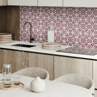Square wall panel Floral pattern with leaves