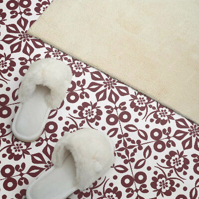 Square wall panel Floral pattern with leaves