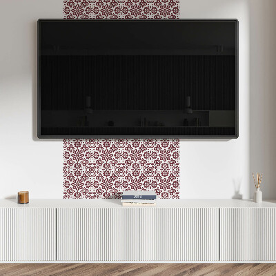 Square wall panel Floral pattern with leaves