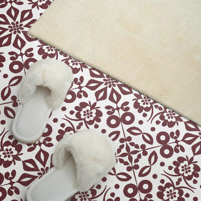 Square wall panel Floral pattern with leaves