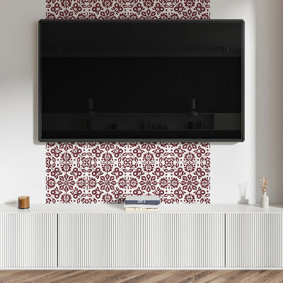 Square wall panel Floral pattern with leaves