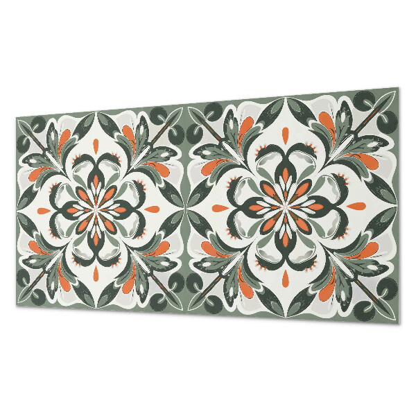 Square tv wall panel Floral pattern with leaves