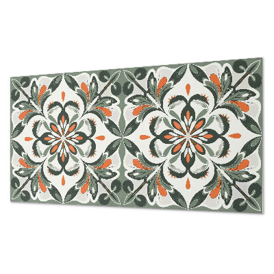 Square tv wall panel Floral pattern with leaves
