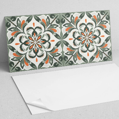 Square tv wall panel Floral pattern with leaves