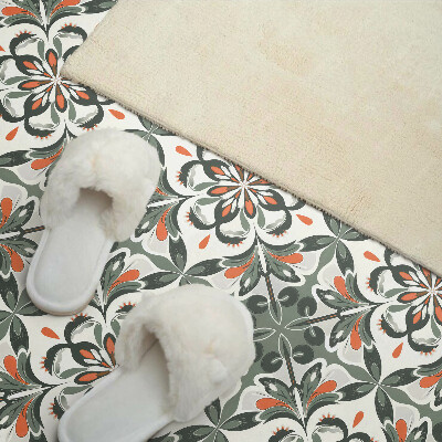 Square tv wall panel Floral pattern with leaves