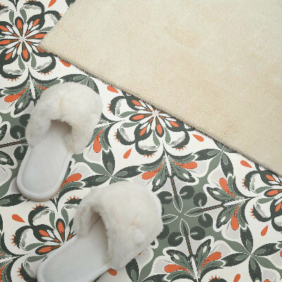 Square tv wall panel Floral pattern with leaves