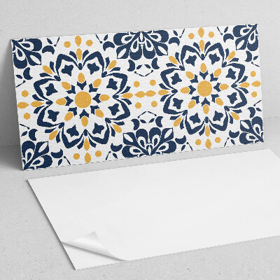 Square tv wall panel Floral mandala pattern