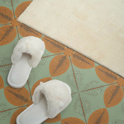 Square wall panel Leaves in a symmetrical pattern