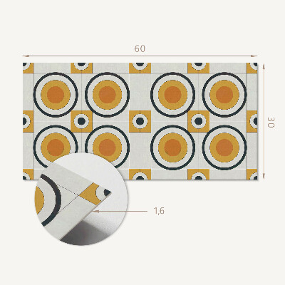Square wall panel Geometry of circles and squares