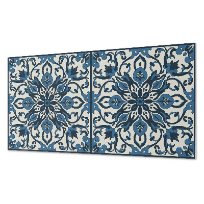 Square wall panel Floral pattern with leaves