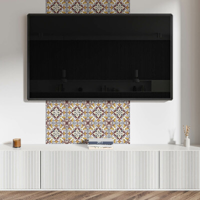Pvc wall panel Floral mosaic pattern
