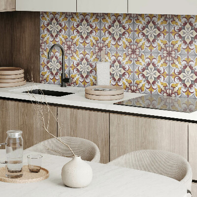 Pvc wall panel Floral mosaic pattern