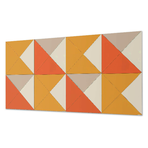 Square tv wall panel Geometric triangles in the arrangement